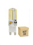 Kit 10 Unidades Lampada G4 LED Halopin 3,5w Branco Quente 110v