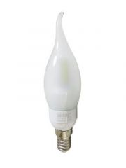 Lampada LED Vela 5w E14 Leitosa Com Bico Branco Quente