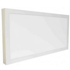 Plafon LED Sobrepor Retangular 60x30 36w Branco Quente