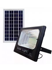 Refletor Solar LED 200w Auto Recarregável Branco Frio