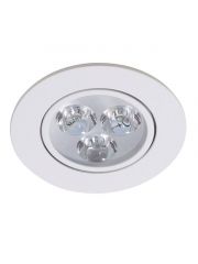 Spot LED Embutir Redondo 3w SMD Direcionável Branco Frio