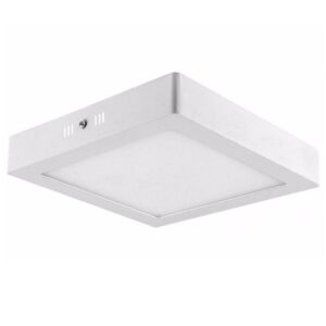 Plafon LED Sobrepor Quadrado 18w Branco Frio