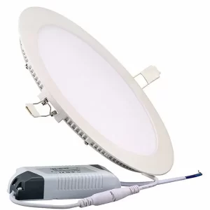 Plafon LED Embutir Redondo 12w Branco Frio