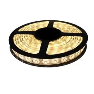 Fita de Led 3528 60 Leds por metro IP65 Rolo 5m Branco Quente 12V