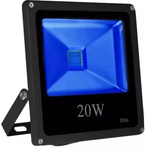 Refletor LED 20w Holofote SMD Azul Prova d'água