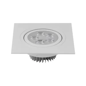 Spot LED Embutir Quadrado 5w SMD Direcionável Branco Frio