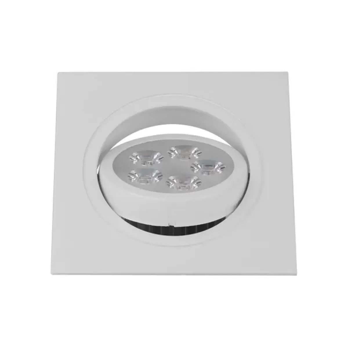 Spot LED Embutir Quadrado 5w SMD Direcionável Branco Frio