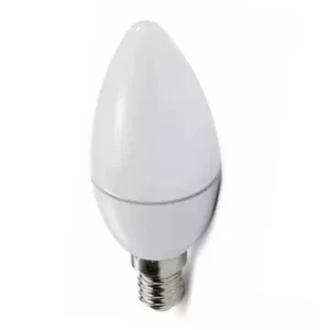 Lampada LED Vela 5w E14 Leitosa Sem Bico Branco Frio