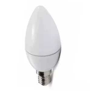 Lampada LED Vela 5w E14 Leitosa Sem Bico Branco Frio