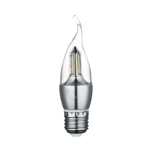 Lampada LED Vela 4w E27 Transparente Com Bico Branco Frio
