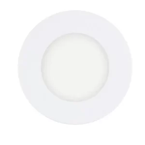 Plafon LED Embutir Redondo 3w Branco Quente