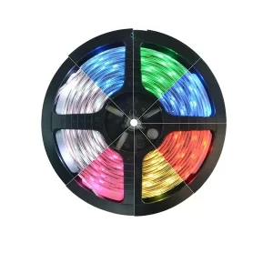 Fita de Led 5050 60 Leds por metro IP20 Rolo 5m Rgb+Controle