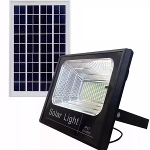Refletor Solar LED 100W Auto Recarregável Branco Frio
