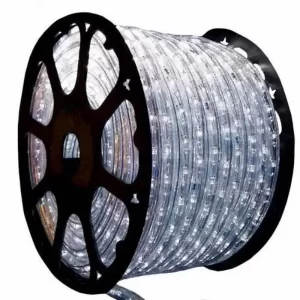 Rolo Mangueira de LED 100 Metros 11mm 24 leds/metro Branco Frio 110v