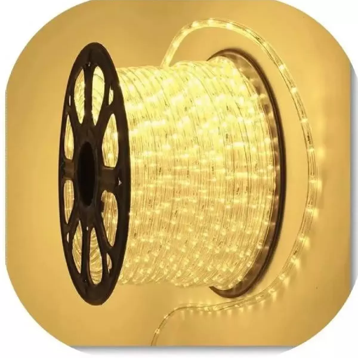 Rolo Mangueira de LED 100 Metros 11mm 24 leds/metro Branco Quente 110v