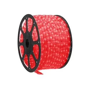 Rolo Mangueira de LED 100 Metros 11mm 24 leds/metro Vermelho 110v