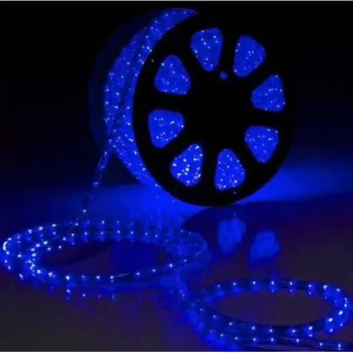 Rolo Mangueira de LED 100 Metros 11mm 24 leds/metro Azul 110v