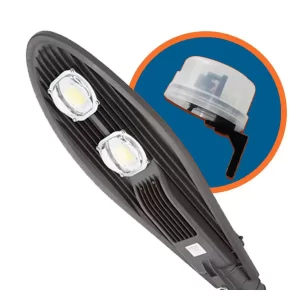 Luminaria Publica LED Pétala 100w Para Poste Branco Frio Com Fotocélula