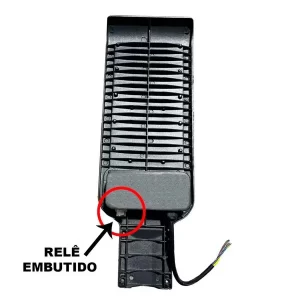 Luminaria Publica LED 100w SMD Para Poste Branco Frio RY Com Fotocelula Interna