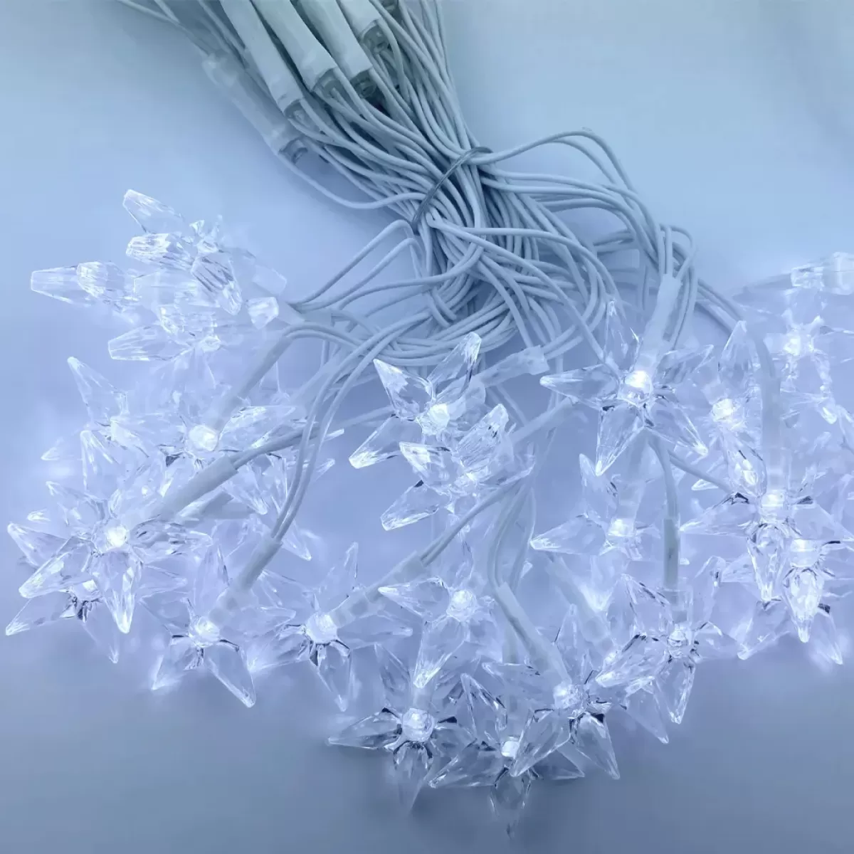 Rede LED Fixa Estrela 3,5m 120 Leds Branco Frio 110v