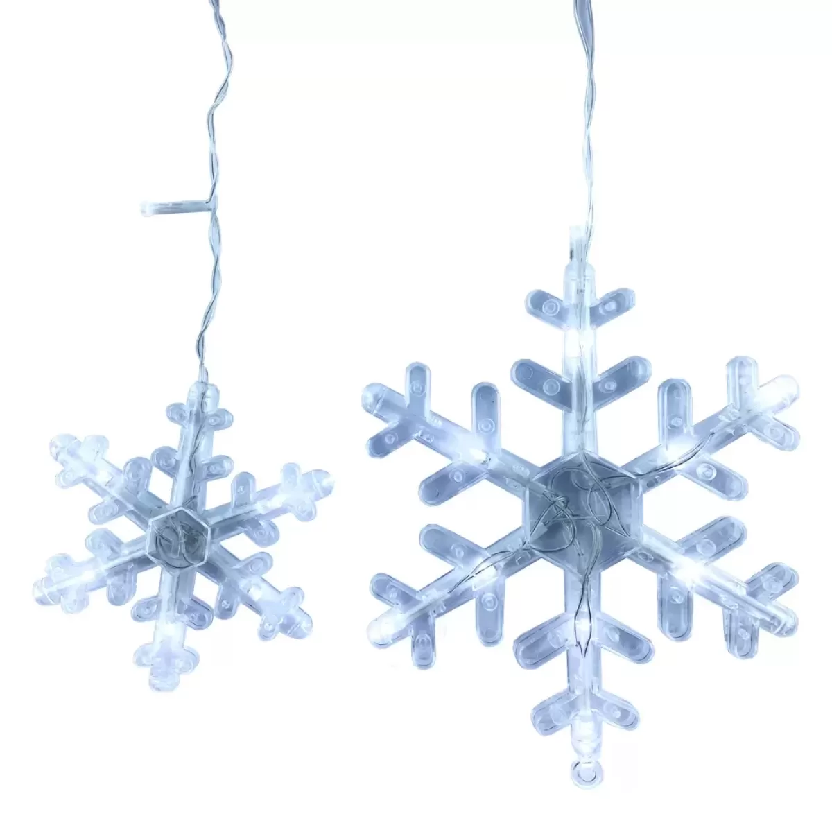 Cascata 8 funções LED Floco de Neve com 138 Leds Colorido 110v