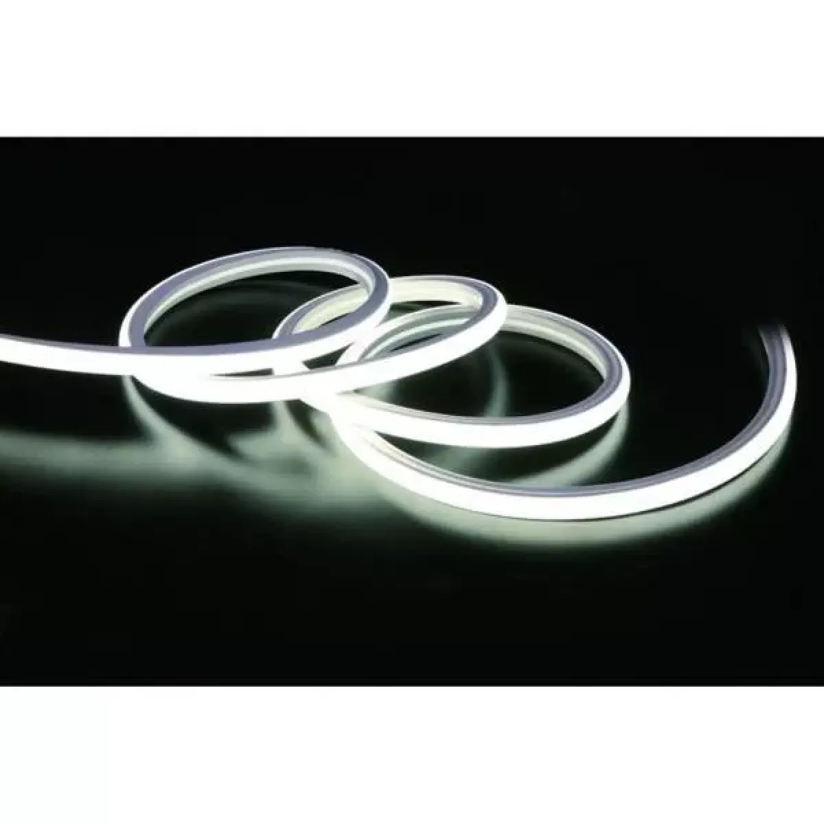 Fita de Led Neon Flex Rolo 50 metros Branco Frio 220v 8MM