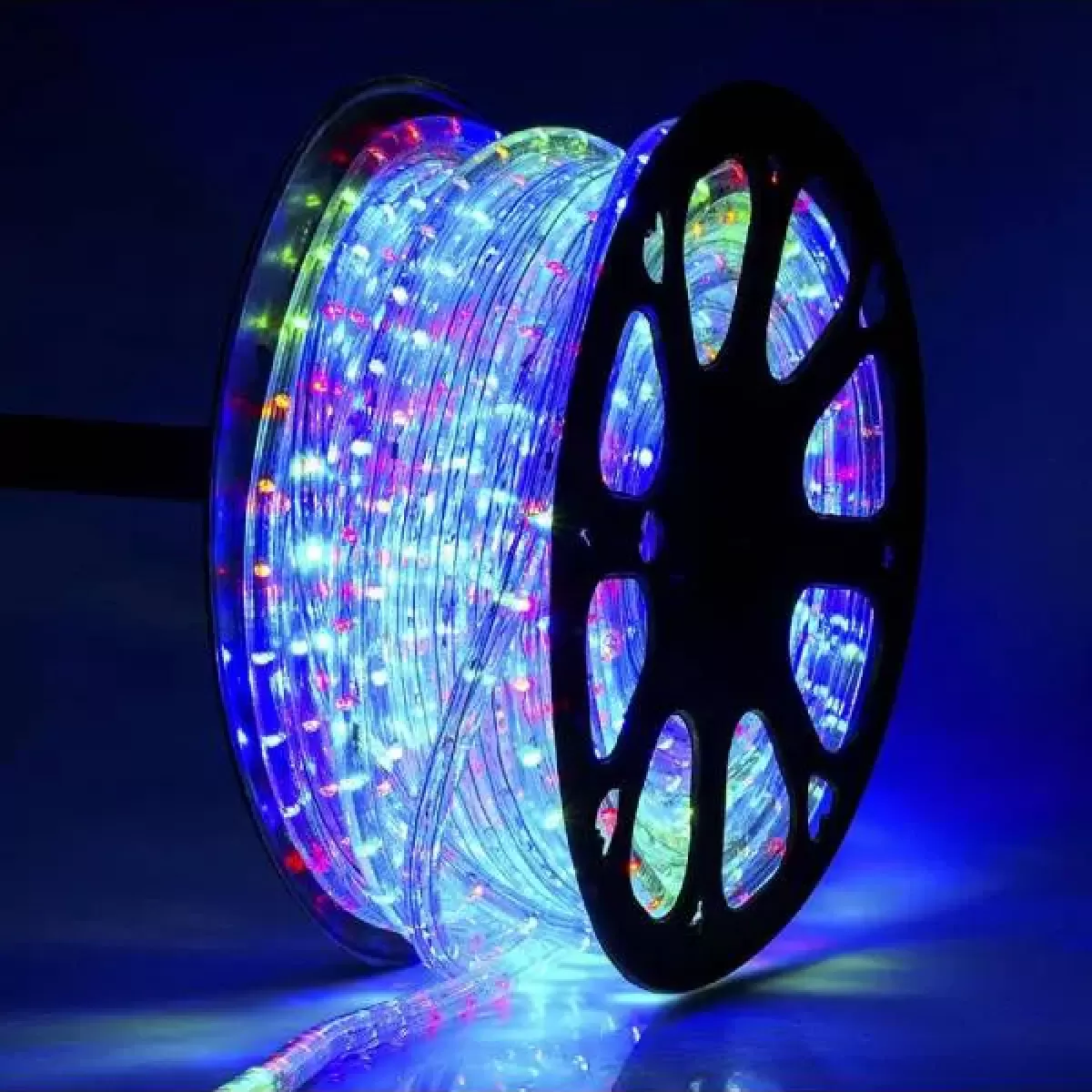 Rolo Mangueira de LED 100 Metros 11mm 24 leds/metro Colorida 220v