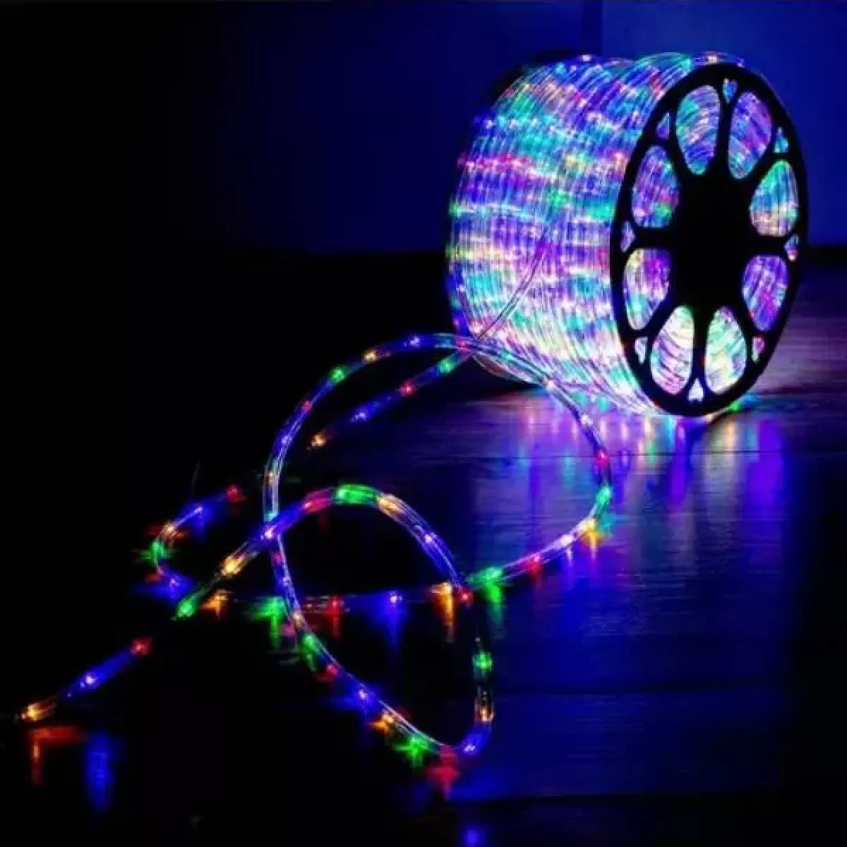 Rolo Mangueira de LED 100 Metros 11mm 24 leds/metro Colorida 220v