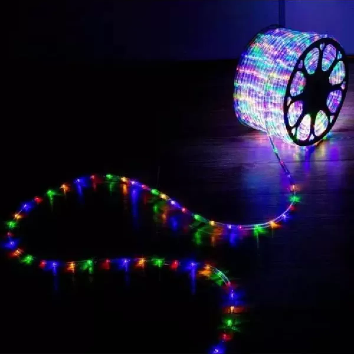 Rolo Mangueira de LED 100 Metros 11mm 24 leds/metro Colorida 220v