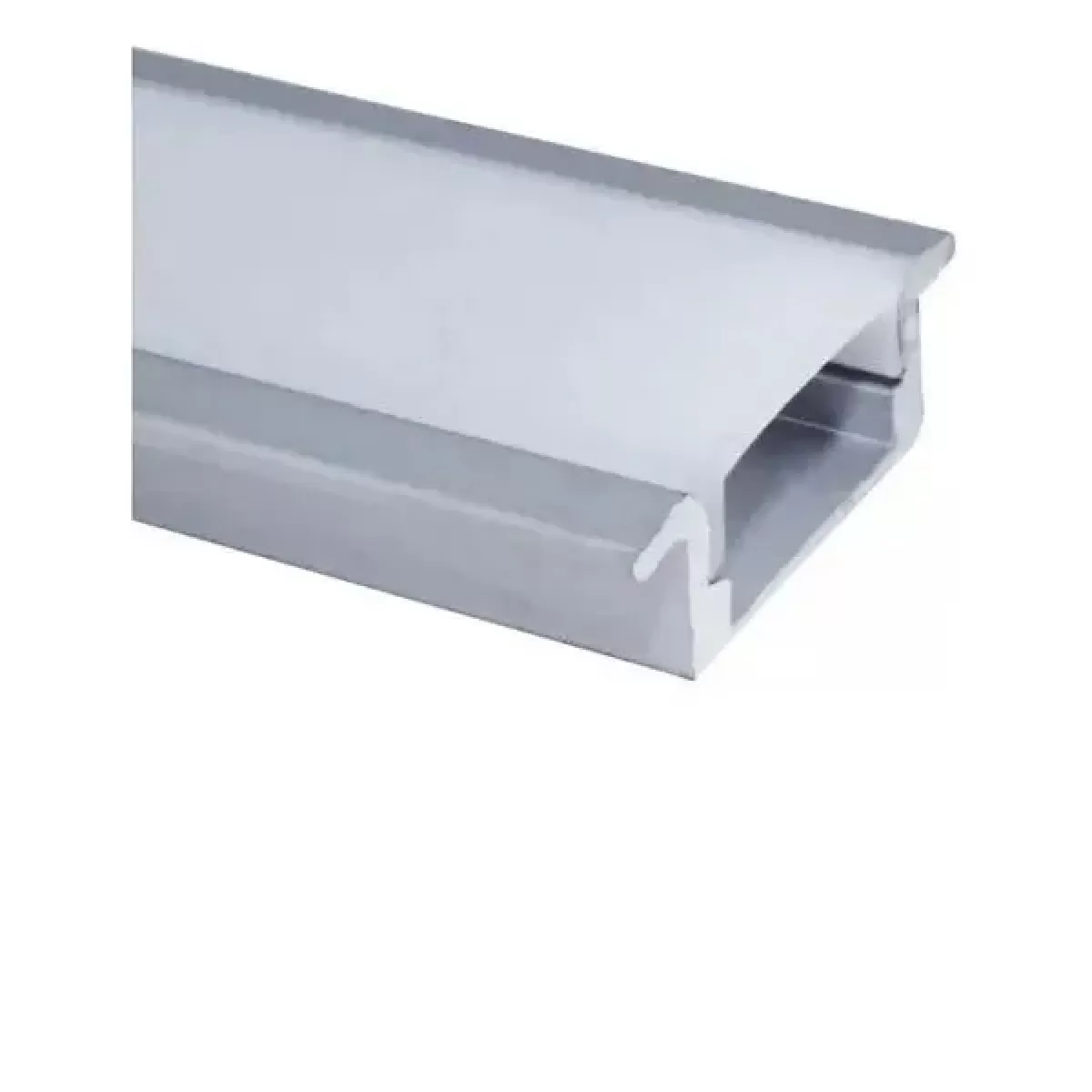 Perfil de LED Embutir Alumínio Natural 2 Metros 24x7mm