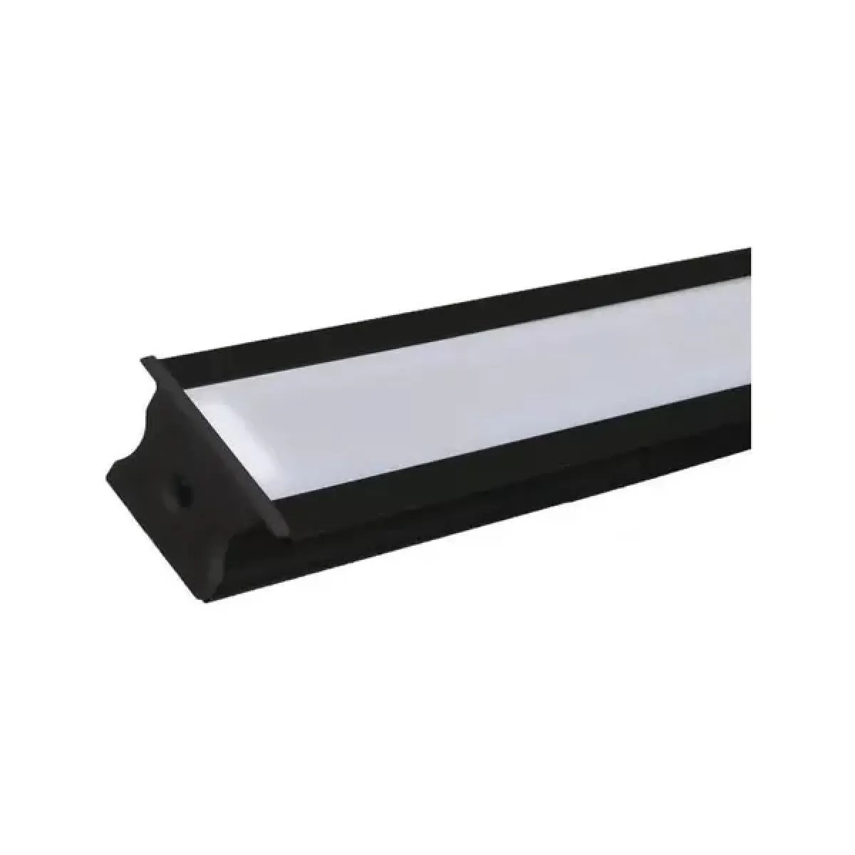 Perfil de LED Embutir Preto 2 Metros 24x14mm