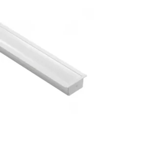 Perfil de LED Embutir Branco 3 Metros 24x7mm