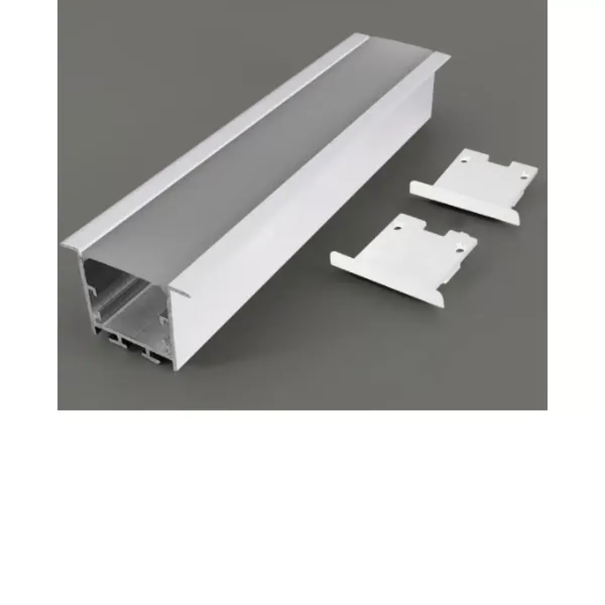 Perfil de LED Embutir Branco 2 Metros 50x35mm