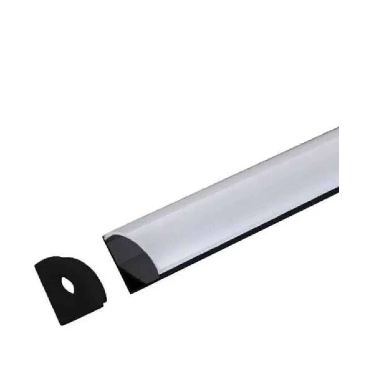 Perfil de LED Sobrepor Preto 3 Metros 16x16mm