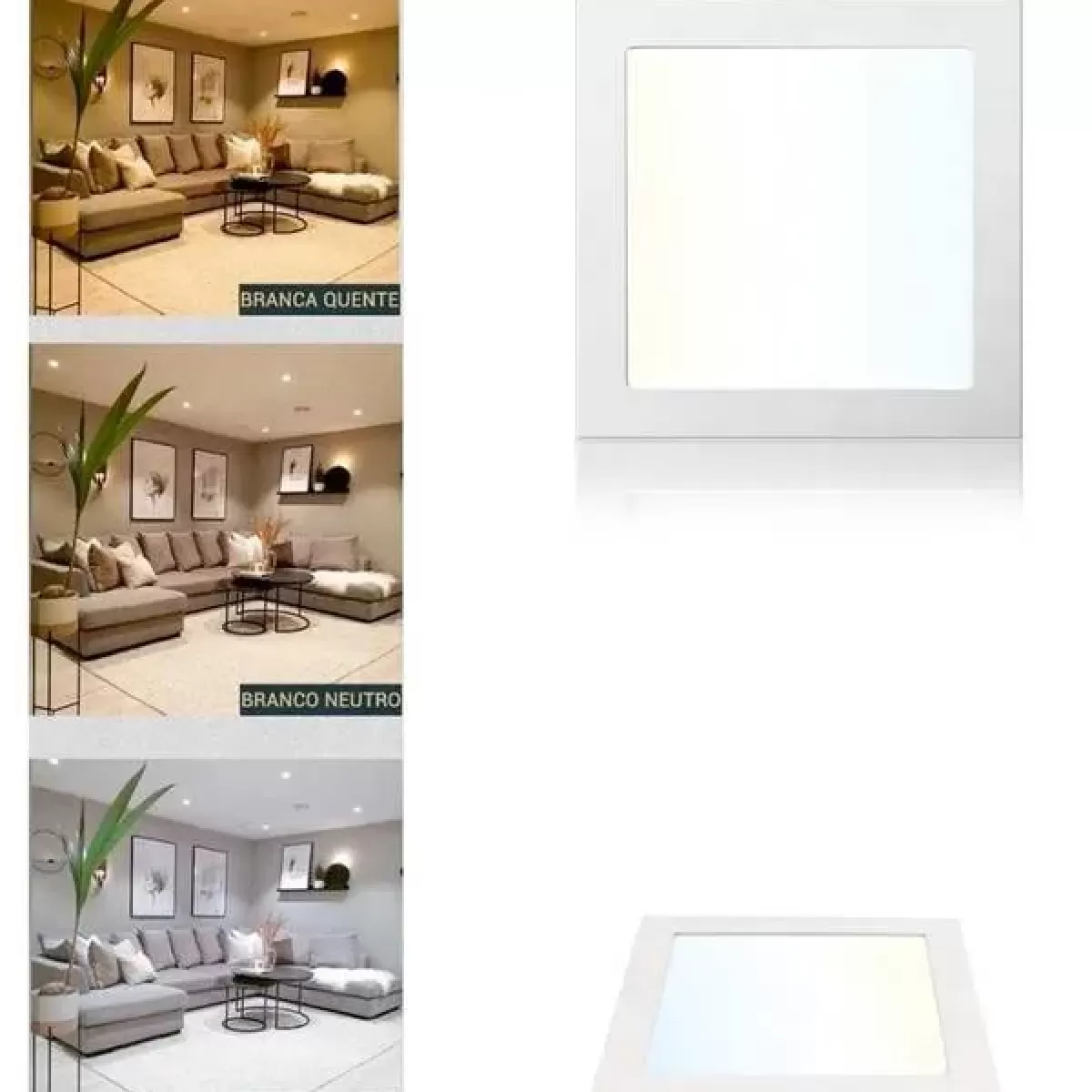 Plafon LED Smart Dimerizavel Embutir Quadrado 25w Gaya