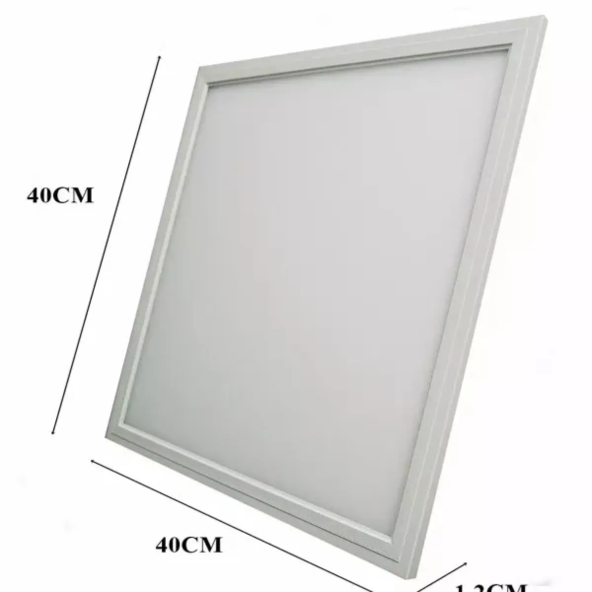 Plafon LED Embutir Quadrado 42w 40x40 Branco Quente