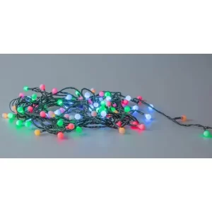 Kit 10 Unidades Pisca Pisca de LED 8 Funções Fio Transparente com 100 Leds Colorido 110v