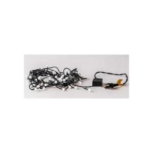 Kit 10 Unidades Pisca Pisca de LED Fixo Fio Transparente com 100 Leds Branco Quente Prova D'água 220v - Fio 1.8mm