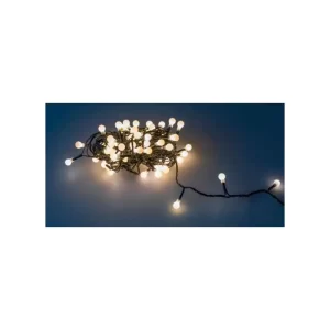 Kit 10 Unidades Pisca Pisca de LED Fixo Fio Transparente com 100 Leds Branco Quente Prova D'água 220v - Fio 1.8mm
