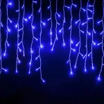 Cascata Fixa LED 2,5 Metros com 100 Leds Azul 220v