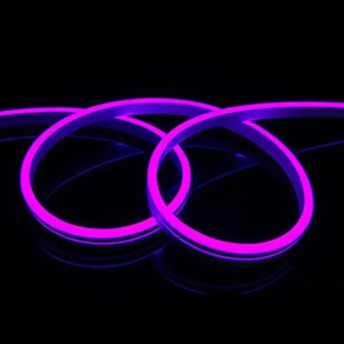 Fita de Led Neon IP67 Roxo Rolo 5m 12v
