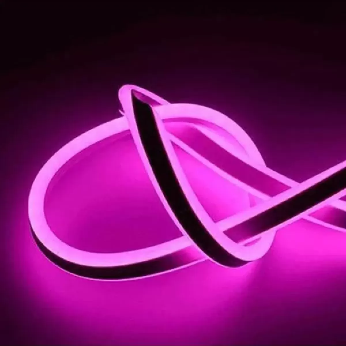 Fita de Led Neon Flex Rolo 50 metros Rosa 220v 8MM