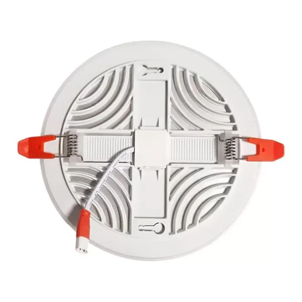 Plafon LED Borda Infinita Sobrepor Redondo 24w Branco Quente