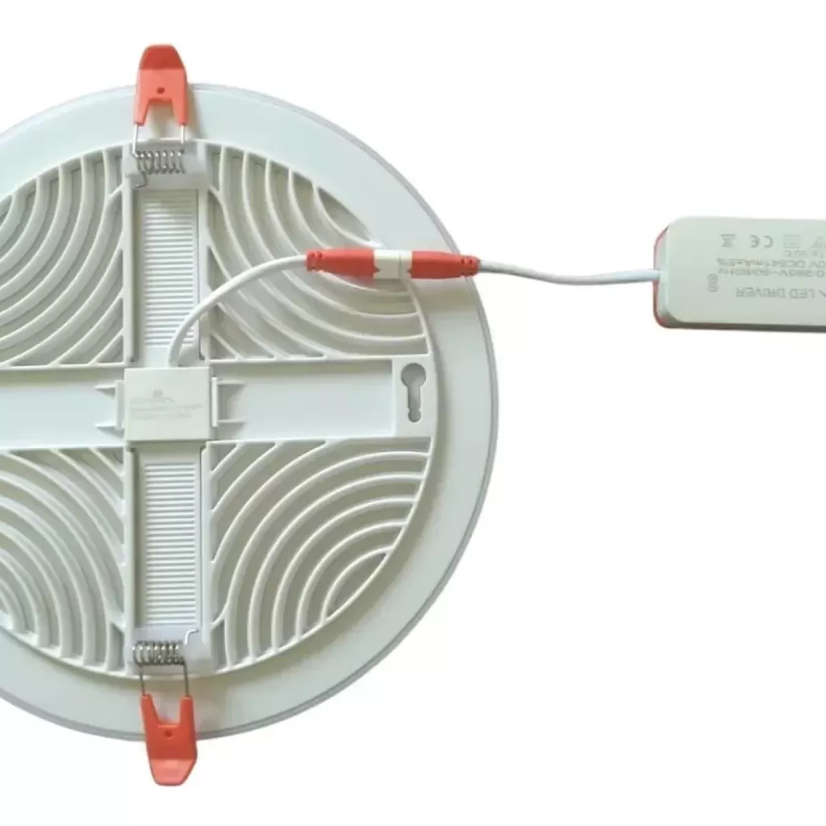 Plafon LED Borda Infinita 2x1 Redondo 36w Branco Quente