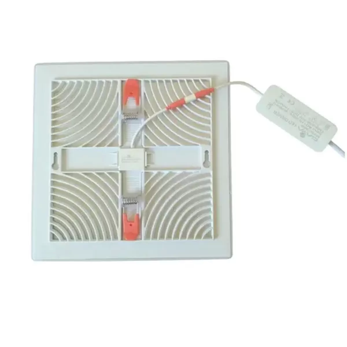 Plafon LED Borda Infinita 2x1 Quadrado 36w Branco Quente