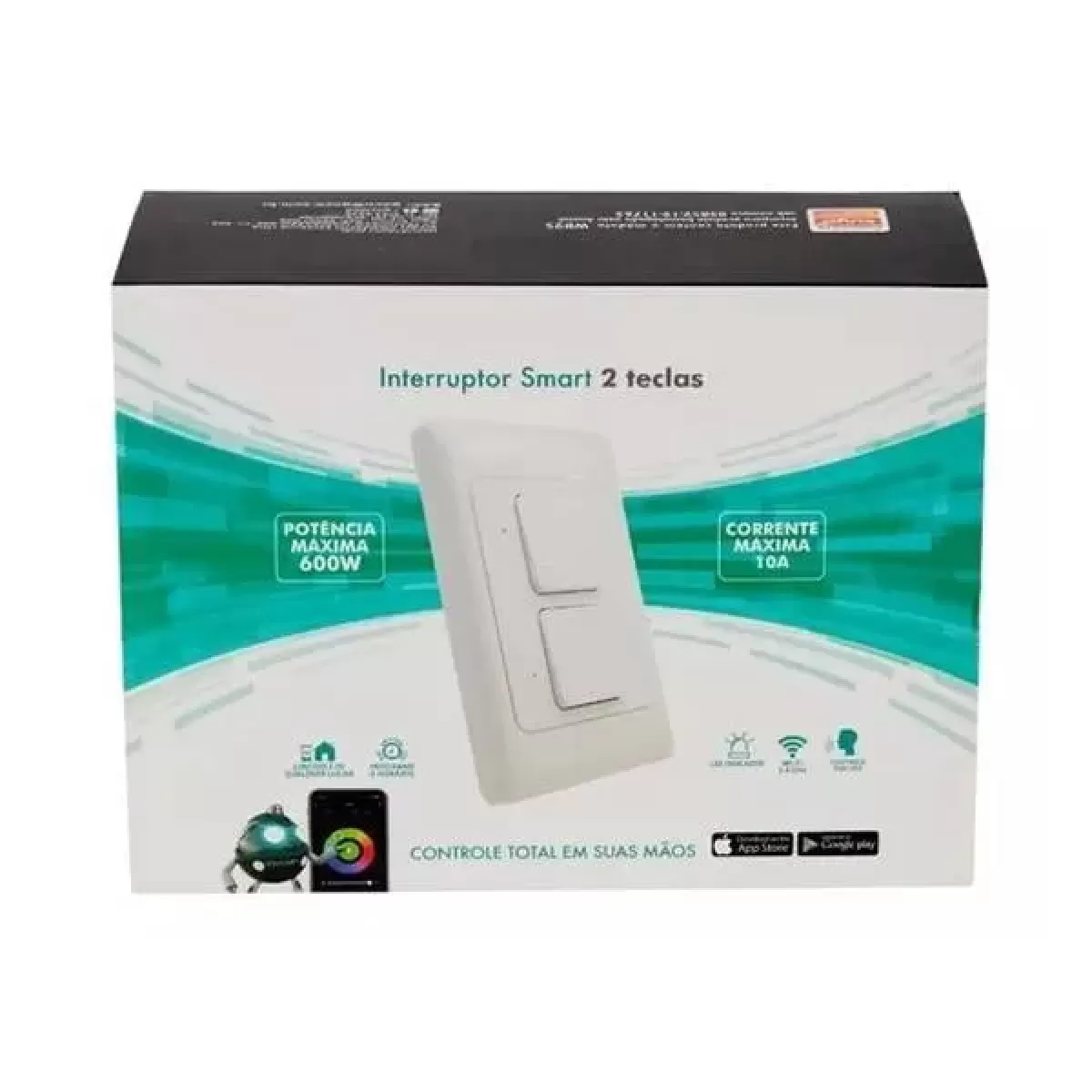 Interruptor Smart Wifi Inteligente 2 Teclas Gaya