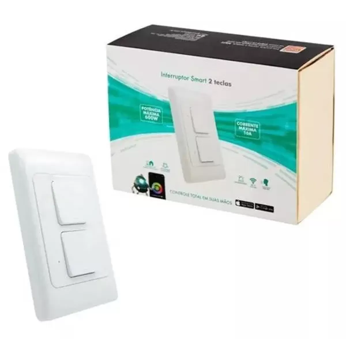Interruptor Smart Wifi Inteligente 2 Teclas Gaya