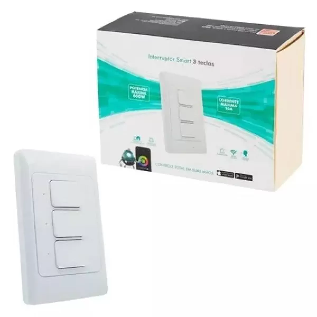Interruptor Smart Wifi Inteligente 3 Teclas Gaya