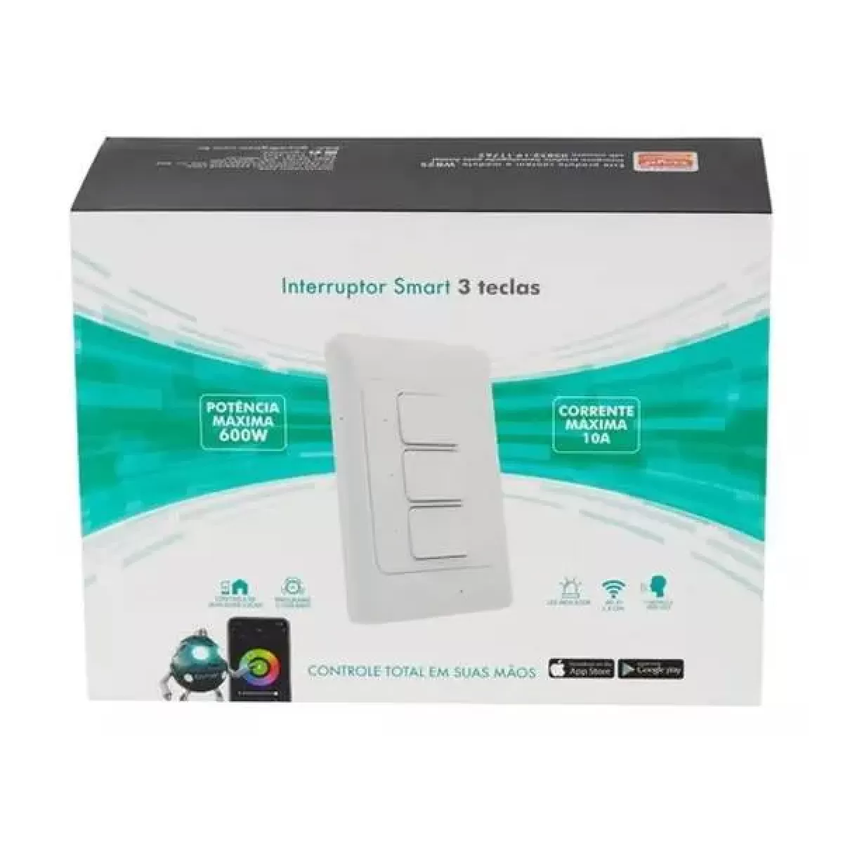 Interruptor Smart Wifi Inteligente 3 Teclas Gaya