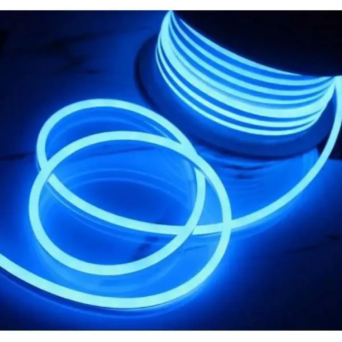 Fita de Led Neon Flex IP65 Rolo 25m Azul 110v